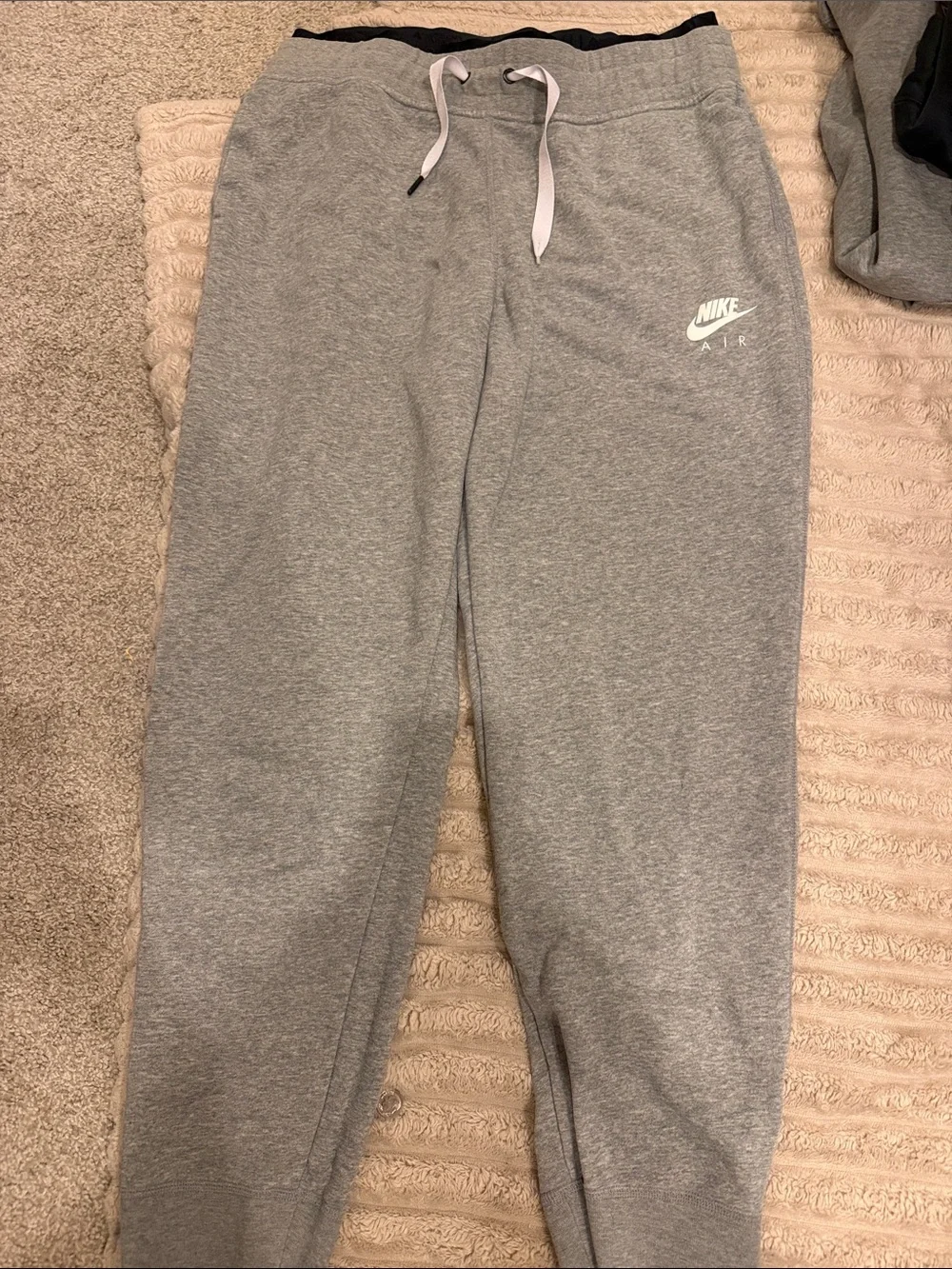 Nike Air Grey Unisex Jogger Sweatpants with secondary accent waistband